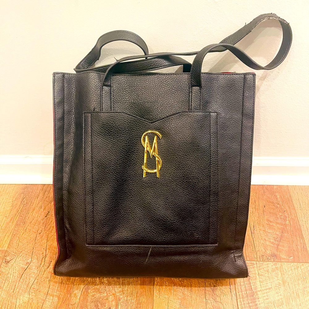 Steve Madden black tote bag leather 15’x13’x5